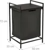 Relaxdays 10052572_46, 65 l, Prostokątny, Żelazo, MDF, Podgląd zdjęcia produktu 4