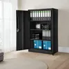 tectake® Aktenschrank abschließbar 140 x 90 x 40 cm Produktbild-Vorschau 8