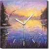 Coloray Uhr auf Leinwand 30x30 cm Wand Uhr Dekoration Produktbild-Vorschau 1