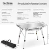 tectake® Aluminium Campingtisch Tina faltbar 90 x 52 x 47 - Produktbild-Vorschau 4