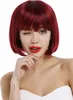 WIG ME UP Perücke kurz klassischer Bob gerader Pony Rot Produktbild-Vorschau 3