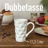 Dubbetasse weiß 0,2 L ohne Aufdruck (durchgedubbt) - Produktbild-Vorschau 2