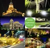 A collage of images showing various outdoor lighting applications at night. Produktbild-Vorschau