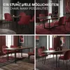 ML-Design set di 6 sedie da sala da pranzo in poliestere Anteprima dell’immagine prodotto 5