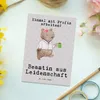 Mr. & Mrs. Panda Postkarte Beamtin Leidenschaft - Grau Produktbild-Vorschau 2
