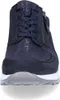 A close-up, front-facing view of a navy blue women's shoe. Náhľad obrázku produktu