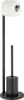 WENKO Garniture de WC Ferla en métal noir 18 x 69,5 cm Voir les images du produit 2
