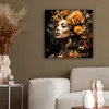 MuchoWow® - Leinwandbilder - Frau - Porträt - Blumen - Produktbild-Vorschau 5