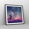 Gerahmtes Poster - Schwarzer Rahmen - Kosmos Baum Wiese - Produktbild-Vorschau 8