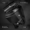 A diagram showing the layered construction of a piece of protective gear, likely for sports. Voir les images du produit