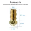 A close-up diagram of a brass nozzle with dimensions indicated. Náhľad obrázku produktu