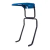 A blue canopy and black metal frame for a mini excavator, isolated on a white background. Produktbild-Vorschau