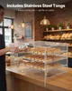 VEVOR Vetrina per dolci a 4 ripiani, vetrina professionale Anteprima dell’immagine prodotto 6