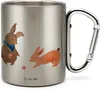 Mr. & Mrs. Panda Thermobecher Hasen Muschel - Transparent - Produktbild-Vorschau 1