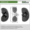 Sackkarrenrad Luftrad 260x85 mm 3.00-4 60 mm versetze Nabe Produktbild-Vorschau 6