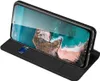 A black flip case for a smartphone, with a credit card inserted into a slot on the inside of the cover. Anteprima dell’immagine prodotto