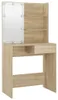 Tavolino con LED Rovere Sonoma 74,5x40x141 cm Materiale a Anteprima dell’immagine prodotto 6