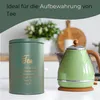 Teebox Stahl mit Deckel als Vorratsdose Ø 11 x 15 cm Produktbild-Vorschau 6