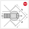 Hailo Rohový odpadkový koš 3645221 Rondo Comfort s dvojitým Náhled obrázku produktu 8