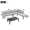 Zestaw ogrodowy Flieks 6-osobowy, sofa ogrodowa z Podgląd zdjęcia produktu 5