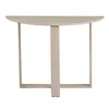 A light wood half-round console table with a simple frame structure, shown against a white background. Náhľad obrázku produktu