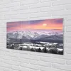 Glasbilder 120x60 Wandkunst Berg Winter Produktbild-Vorschau 2