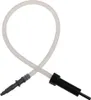 A product shot of a flexible tube with connectors on both ends. Produktbild-Vorschau