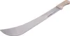 A machete with a wooden handle is shown against a white background. Voir les images du produit