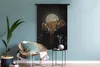 MuchoWow® Wandteppich Wandbehang Tiger - Mond - Sterne Produktbild-Vorschau 5