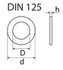 SWGAutomotive Unterlegscheibe 407625 1 6mm Stahl 6 4mm Produktbild-Vorschau 2