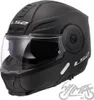 A black LS2 motorcycle helmet is shown against a white background. Voir les images du produit