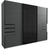 Schwebetürenschrank - 270 x 208 cm - 6 Schubladen - Graphit Produktbild-Vorschau 9