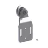 A product shot of a metal roller with a mounting bracket. Produktbild-Vorschau