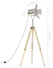 vidaXL Lampada da terra treppiede in legno massiccio di Anteprima dell’immagine prodotto 6
