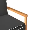 Panchina da giardino con cuscini in poly rattan nero e Anteprima dell’immagine prodotto 9