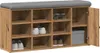 Schuhbank Artisan-Eiche 102x32x50 cm Holzwerkstoff Produktbild-Vorschau 3