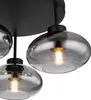 Globo Lighting Deckenleuchte Metall schwarz matt, 3x E27 Produktbild-Vorschau 2