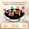 (Silber )Smartwatch für Damen mit Telefonfunktion – 1,27" Produktbild-Vorschau 6