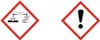 Two safety hazard symbols are displayed on a white background. Náhľad obrázku produktu