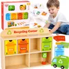 Trieur éducatif de centre de recyclage en bois Tooky Toy Voir les images du produit 1