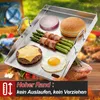 Faziango Grillplatte Edelstahl 40×30 cm, massive 4 mm Produktbild-Vorschau 3