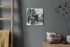 Coloray Uhr auf Leinwand 30x30 cm Wand Uhr Dekoration Produktbild-Vorschau 4