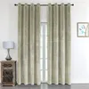 Verdunkelungsvorhang Samt weich 140x175 cm Sand Beige Ösen Produktbild-Vorschau 8