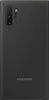 The back of a black Samsung phone case.