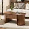 okwish Couchtisch Höhenverstellbar,Sofatisch - Ovale Produktbild-Vorschau 3