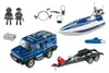 PLAYMOBIL 5187 Polizia d'azione con camion e motoscafo Anteprima dell’immagine prodotto 7