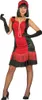 A woman modeling a 1920s flapper-style dress. Produktbild-Vorschau