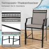 COSTWAY 2er Set Gartenstühle bis 180kg, hohe Produktbild-Vorschau 7