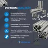 Alu Solarprofil 40x40 BN Nut8 Nut10 Solarschiene Produktbild-Vorschau 3