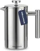 WELLHAUS Kaffeebereite French Press 1 Liter - Edelstahl Produktbild-Vorschau 1
